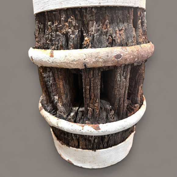 Antique Wagon Wheel Hub Chippy Farmhouse Industrial Decor Primitive Rustic Decor - Picture 4 of 10